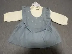 チュール付きドッキングトップス 80
