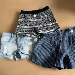 キッズ 半ズボン 3点セット