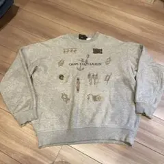 チャップス ラルフローレン 短丈 トレーナー スウェット 船ロゴ 80s M