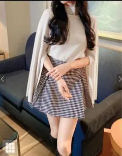 グレイルGRLリブ編みベージュニット新品未使用 Mサイズ