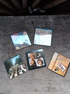 ビートルズ 東芝EMI 初回特典 コースター5枚セット 昭和レア