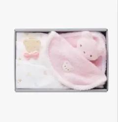 【新品未使用】familiar 出産祝い　クマ　スタイ　ガーゼ　セット