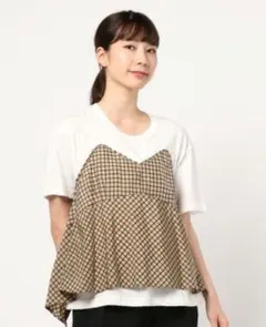 muller of yoshikubo マディーナチェックビスチェTシャツのサムネイル