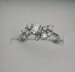 ダイヤモンド フラワー リング Pt900 1.05ct 3.04g - メルカリ