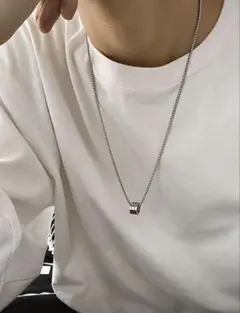 ゆ*と様 シルバー チェーンネックレス リング