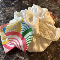 ヘッドドレス 髪飾り 着物リメイク 七五三 卒業式 幾何学模様 鶴柄 超特大