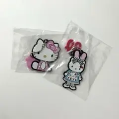 キティ 50周年 ラバーキーホルダー 2点セット