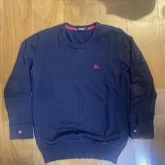 バーバリーブラックレーベル　ネイビー　ホースロゴ　2サイズ