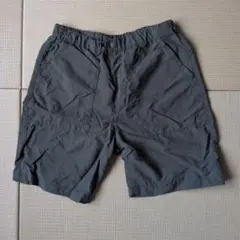 グレー ハーフパンツ ゴムウエスト