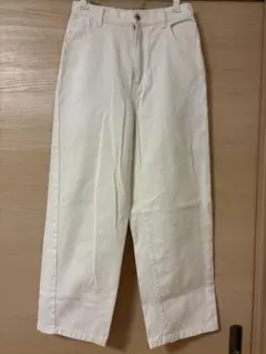 Lugnoncure ホワイト ワイドパンツ デニムのサムネイル