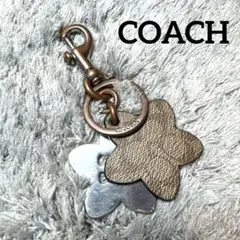 COACH コーチ シグネチャー ハート型 キーリング キーホルダー