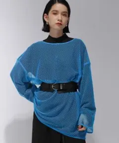 HARE メッシュビッグプルオーバー ブルー