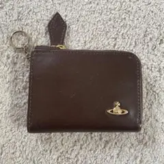 Vivienne Westwoodダークブラウン レザー カードケース
