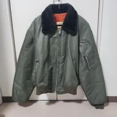 60's B-15風 フライトジャケット カーキ ボア襟のサムネイル