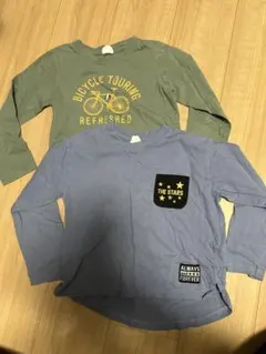 長袖カットソー 2枚セット 120cm