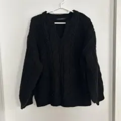 INGNI レディース ニット 黒 長袖 セーター M