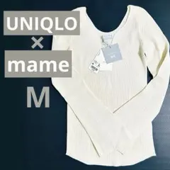 新品 ユニクロ マメクロゴウチ3Dリブセーター オフホワイトM 長袖UNIQLO