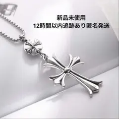 大人気　十字架型　シルバー色　ペンダント ネックレス　メッキクロス　ユニセックス