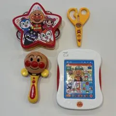 アンパンマン 知育玩具セット はさみ カスタネット タンバリン タッチゲーム