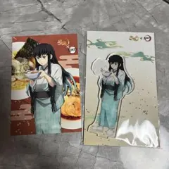 鬼滅の刃 宅麺 クリアカード 缶バッジ ポストカード コースター 時透無