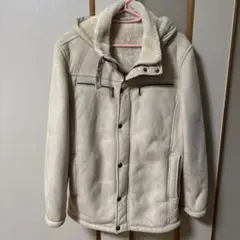 フェイクムートン風のスタンドブルゾン（またはジャケット) Ｍ