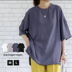 aquagarage 半袖 トップス カットソーとろみブラウスのサムネイル