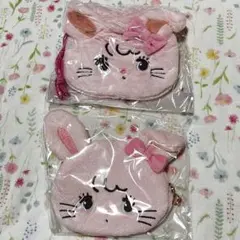 新品 mikko キャミー ダイカット フェイス ポーチ ダイカット巾着