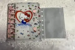 ハローキティ　シール帳　6穴A7サイズ　リフィル付