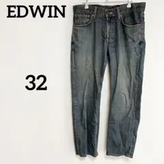 EDWIN エドウィン ストレートデニム ジーンズ ライトブルー 古着コーデ