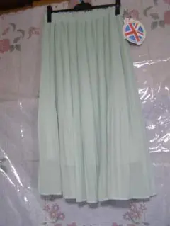 コシノヒロコ HK WORKS LONDON ミントグリーン プリーツスカート未のサムネイル