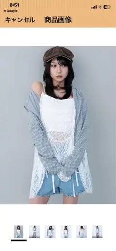 ウィゴー　レースキャミチュニック　1回使美品　黒　フリー　水着の上からのサムネイル