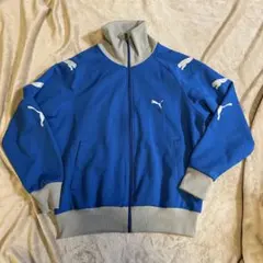 『PUMA』 青 ジャージ　トラックジャケット　日本製
