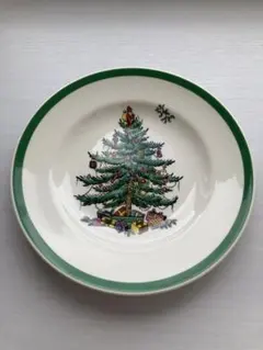 イギリス製spode クリスマスツリー皿★新品未使用のサムネイル