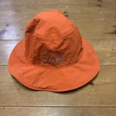 mont-bell アウトドア帽子 オレンジ・グリーン リバーシブル
