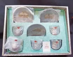 JAPAN SILVER カップ＆ソーサー 5客セット 昭和レトロ ビンテージ