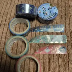 Shinzi Katoh 宇宙マスキングテープ 2ケとおまけ3ケのサムネイル