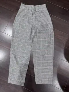 GU チェック柄パンツ