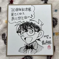 名探偵コナン展30周年⭐️非売品色紙 名探偵コナン展30周年⭐️非売品色紙