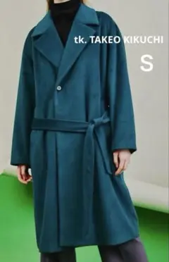tk.TAKEO KIKUCHI ロングコート ダークグリーン ビッグシルエット