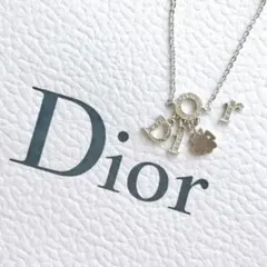 クリスチャンディオール　ブレスレット　ロゴ　ラインストーン　シルバー