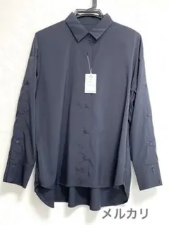 コムサ COMME CA シャツ　ブラウス　レディース　女性　紺色　黒