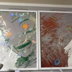 僕のヒーローアカデミア 原画展 ポスター 額縁付き 2枚セット