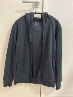 ユニクロ フルジップパーカー 黒