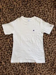 Champion ワンポイントロゴ Tシャツ ホワイト