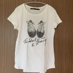 【ZARA】【お値下げ】デザインTシャツ　美品❣️ Lサイズ
