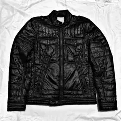 DIESEL キルティングライダースジャケット XS ブラック　drip y2k