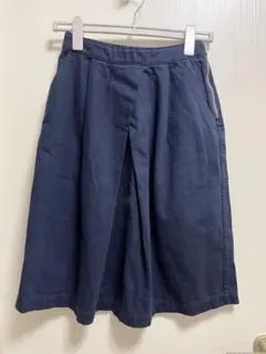 値下げ！MHL. エムエイチエル フレアスカート ネイビー　I