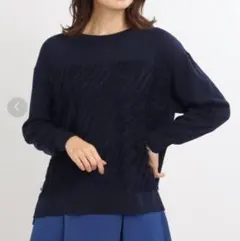 Reflect リフレクト WEB限定カラー フリンジデザインニット 15 3L