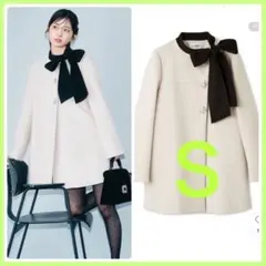 未開封♥️新作✨[L.B CANDY STOCK]Aラインビジューリボンコート