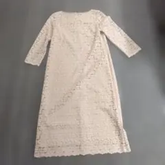 ホワイト レース模様 長袖マキシワンピース　オンワード　23区